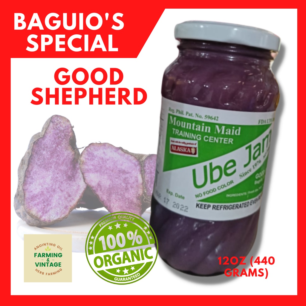 AUTHENTIC UBE JAM/BAGUIO Good Shepherd Ube Jam /12oz (440 grams