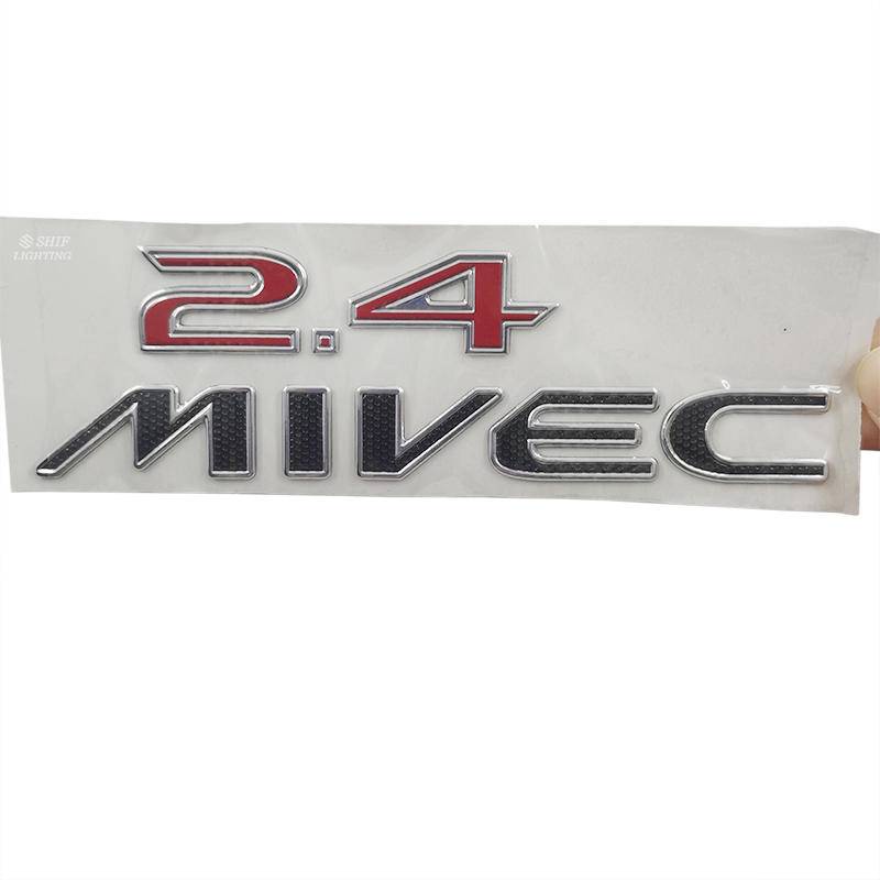 1 x ABS 2.4 MIVEC Logo Car Auto Decorative Emblem Badge Sticker Decal ...