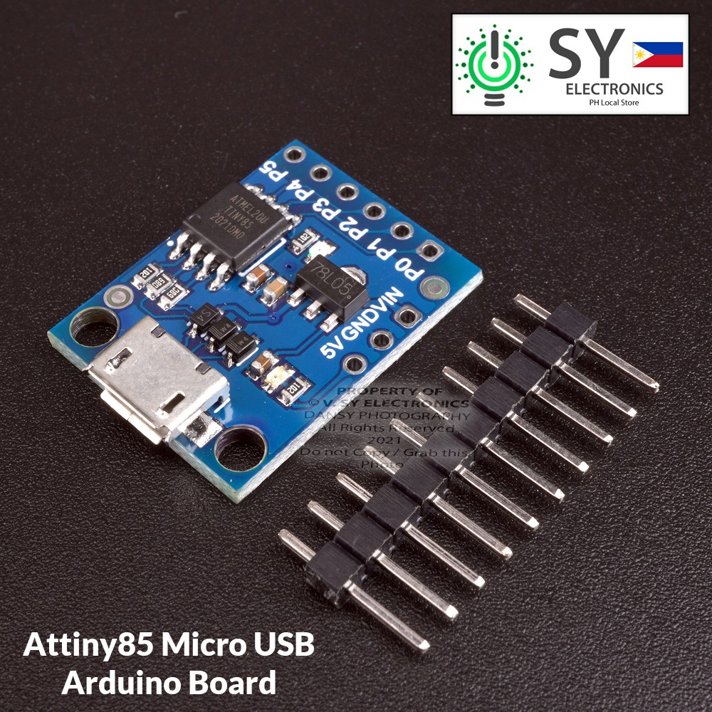 Attiny85 Micro USB Development Arduino Compatible Microcontroller Board ...