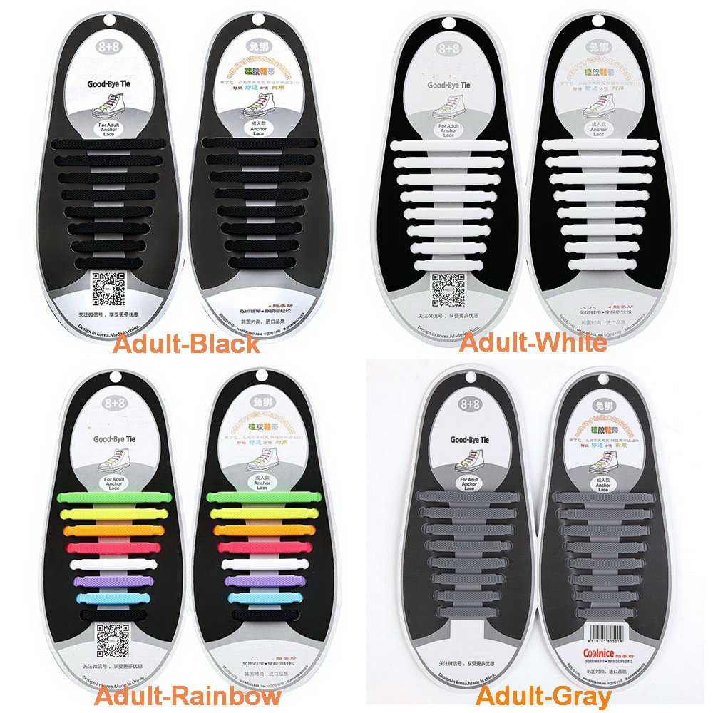Rubber shoes lace styles deals