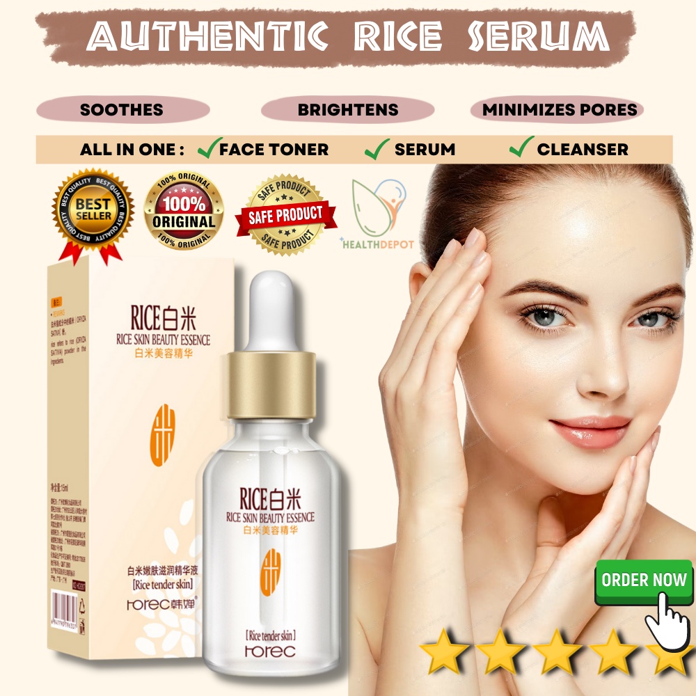 White Rice Serum Original Whitening Face Moisturizing Cream Anti ...