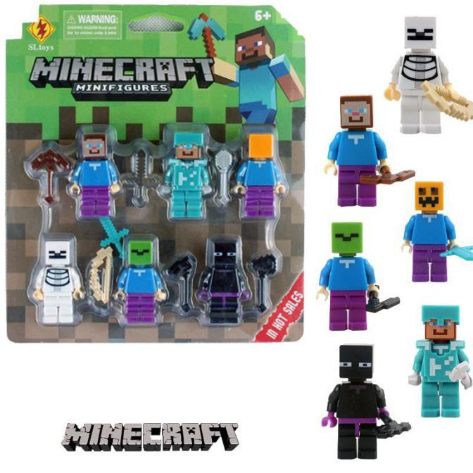 Minecraft FIGURE SET /Inecraft CAKE TOPPER / MINECRAFT Toys /Inecraft ...
