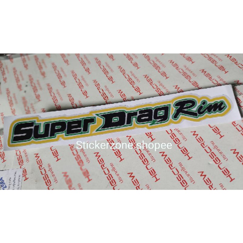 Sticker zone super drag rim waterproof laminated and glossy Sold per ...