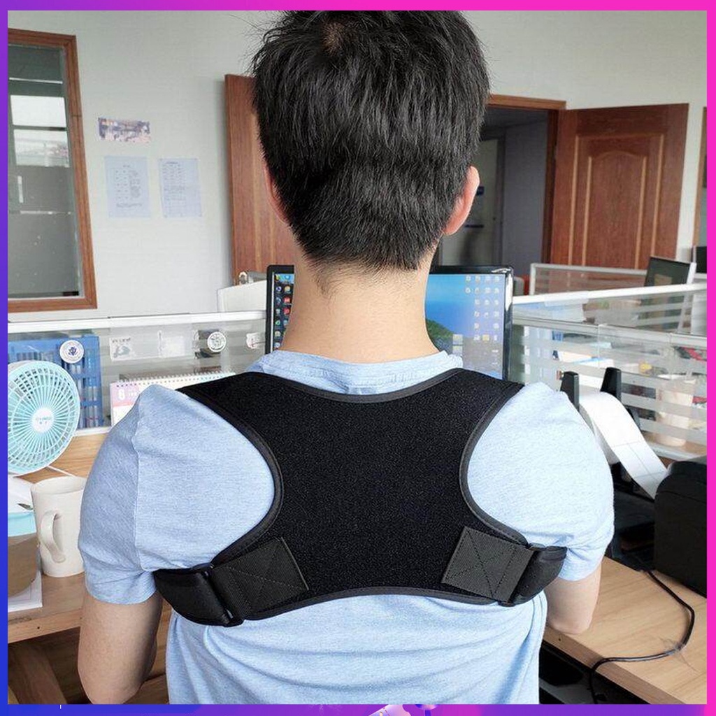 Clavicle Back Support Shoulder Posture Corrector Man Corset Back Belt ...