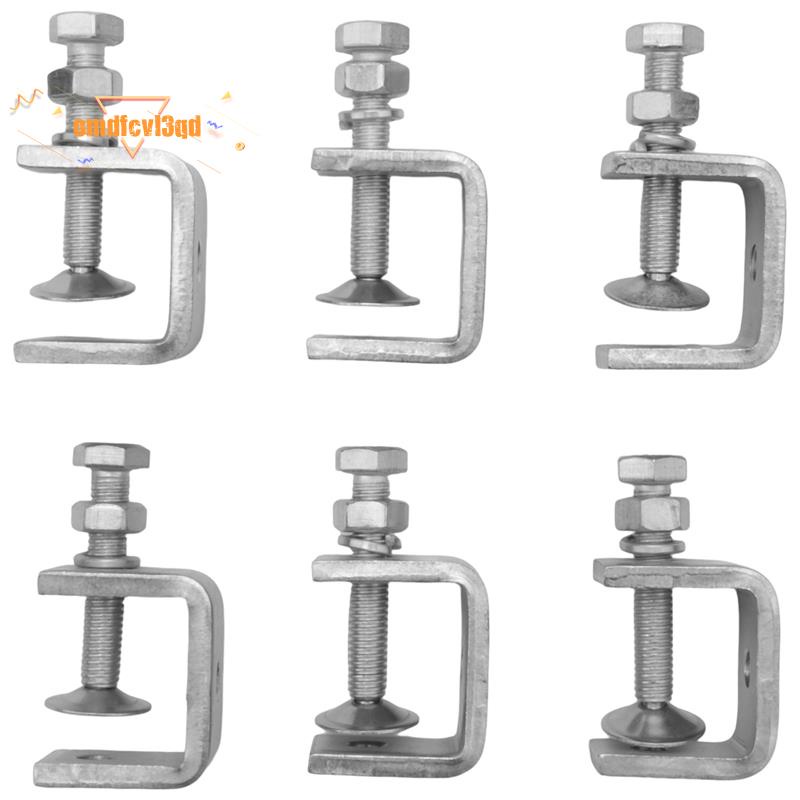 6Pcs C Clamps,U Clamps for Metal Working, Small Desk Clamp with Stable Wide Jaw Opening