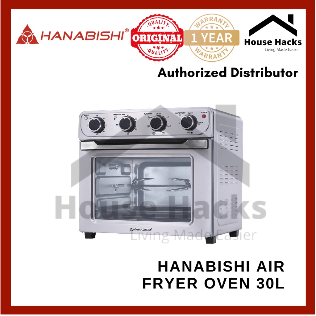 Hanabishi Air Fryer Oven 30L HAFEO 30SS (House Hacks)Spot in warehouse