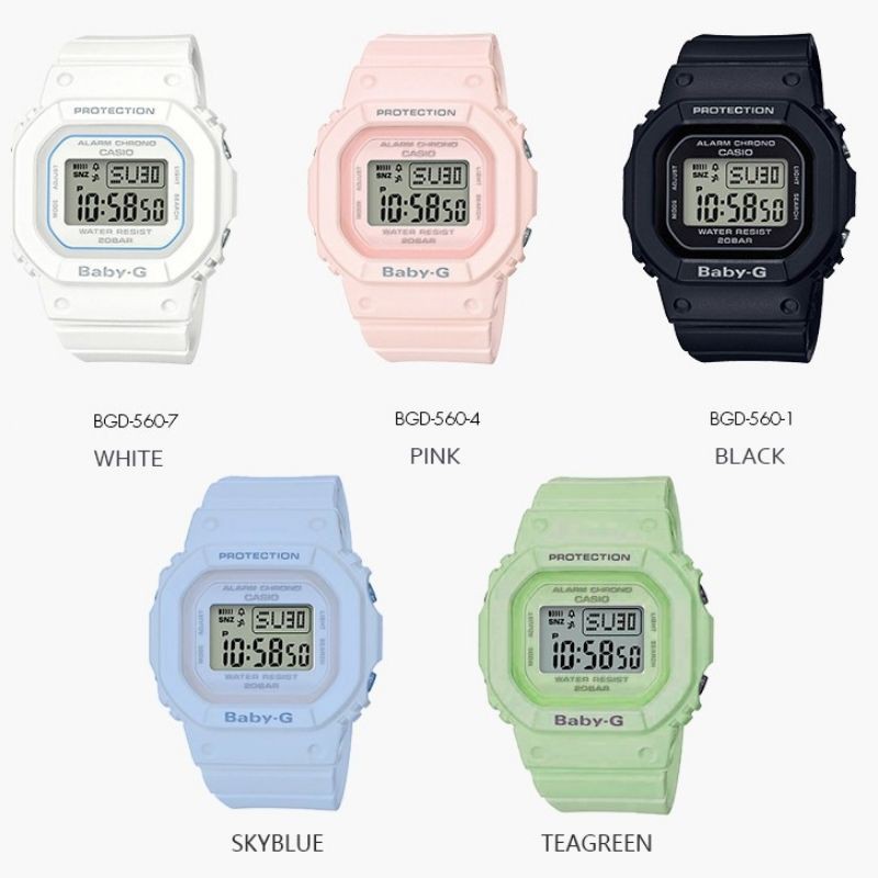 Baby g square discount watch