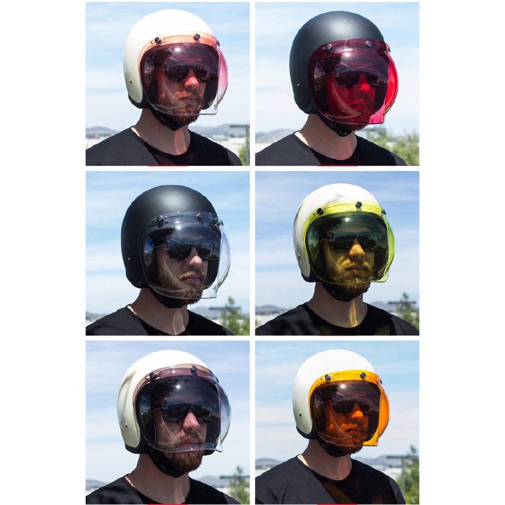 Bubble visor hot sale helmet