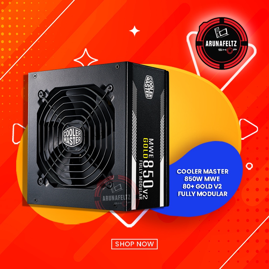 COOLER MASTER 850W MWE 80+ GOLD V2 FULL MODULAR POWER SUPPLY | Shopee ...