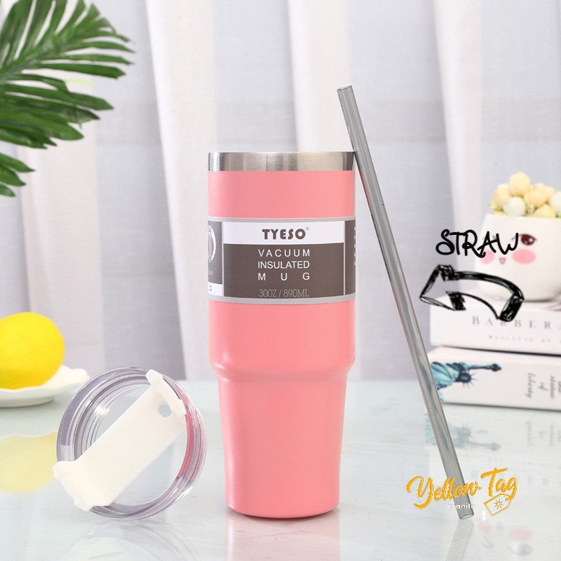 ⚡Tumbler STRAW for Mug Fit For Tyeso Vacuum Insulated Tumbler Reusable ...