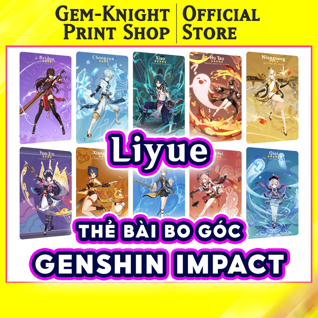 [CARD] Genshin Impact Liyue Character Angle Board CARD - Character ...