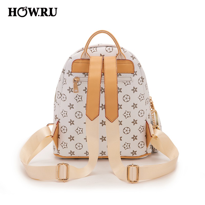 How.R.U 2024 Original Korean Ladies Leather Backpack | Shopee Philippines