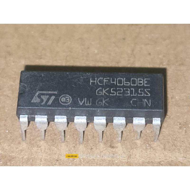 Hcf4060be Cmos 14 Stage Ripple Carry Binary Counterdivider And Oscillator 100original Shopee 1062