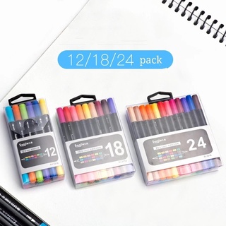 150 Colors Brush Tip Markers Dual Tip Water Color Brush Pens, Fine Tip –  hhhouu