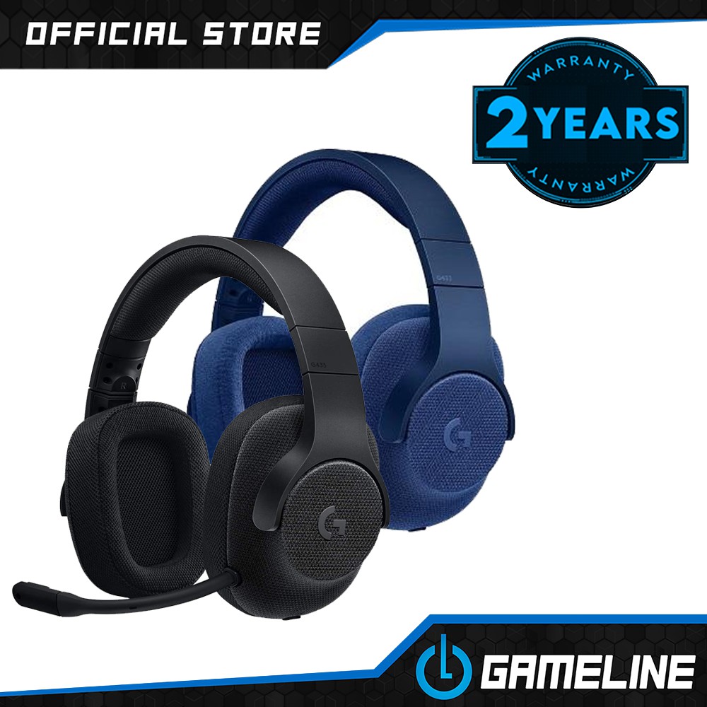 Logitech Wired G433 7.1 Surround Gaming Headset Shopee Philippines