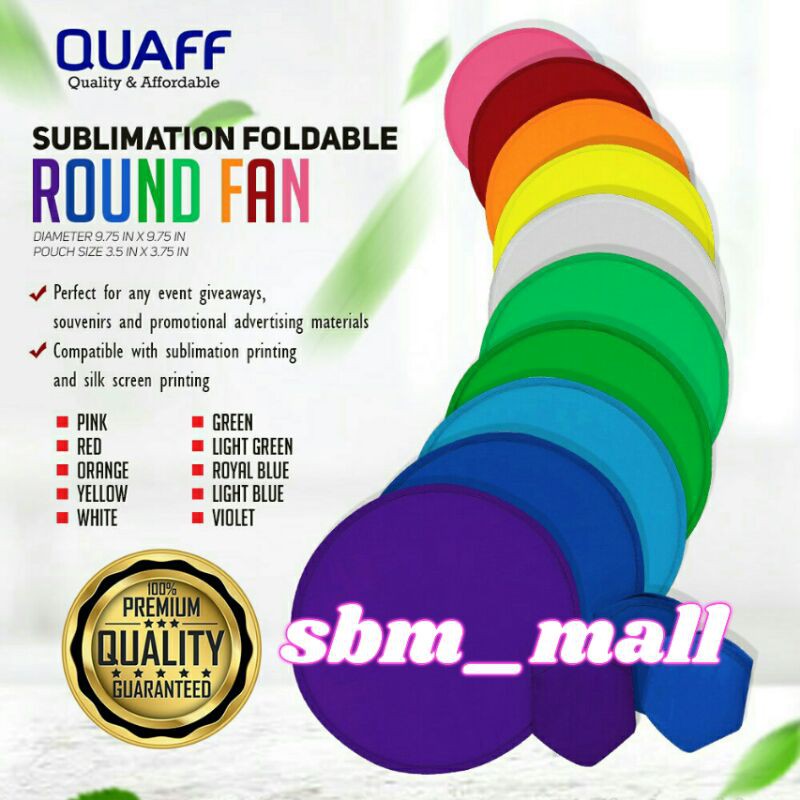 PRINTABLE ROUND FAN （100pcs PER box） | Shopee Philippines