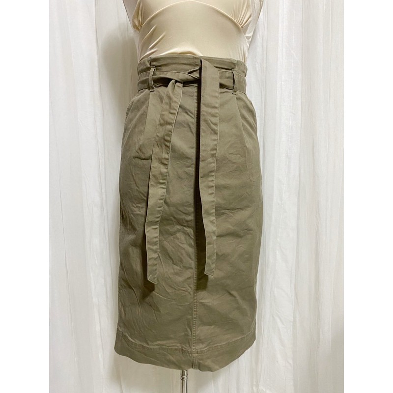 Light army green pencil clearance skirt