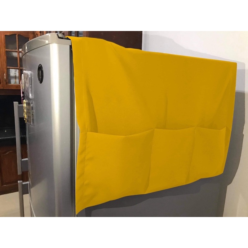 Plain Refrigerator Cover / Ref Cover with pockets Shopee Philippines