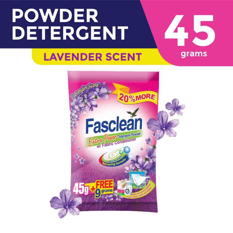 Fasclean Ultra Detergent Powder with Fabric Conditioner 45g+9g (Sold by ...