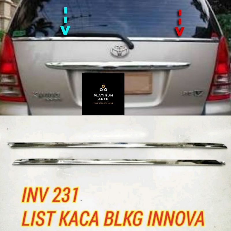 List of old Innova chrome rear windows-2005-2011. | Shopee Philippines