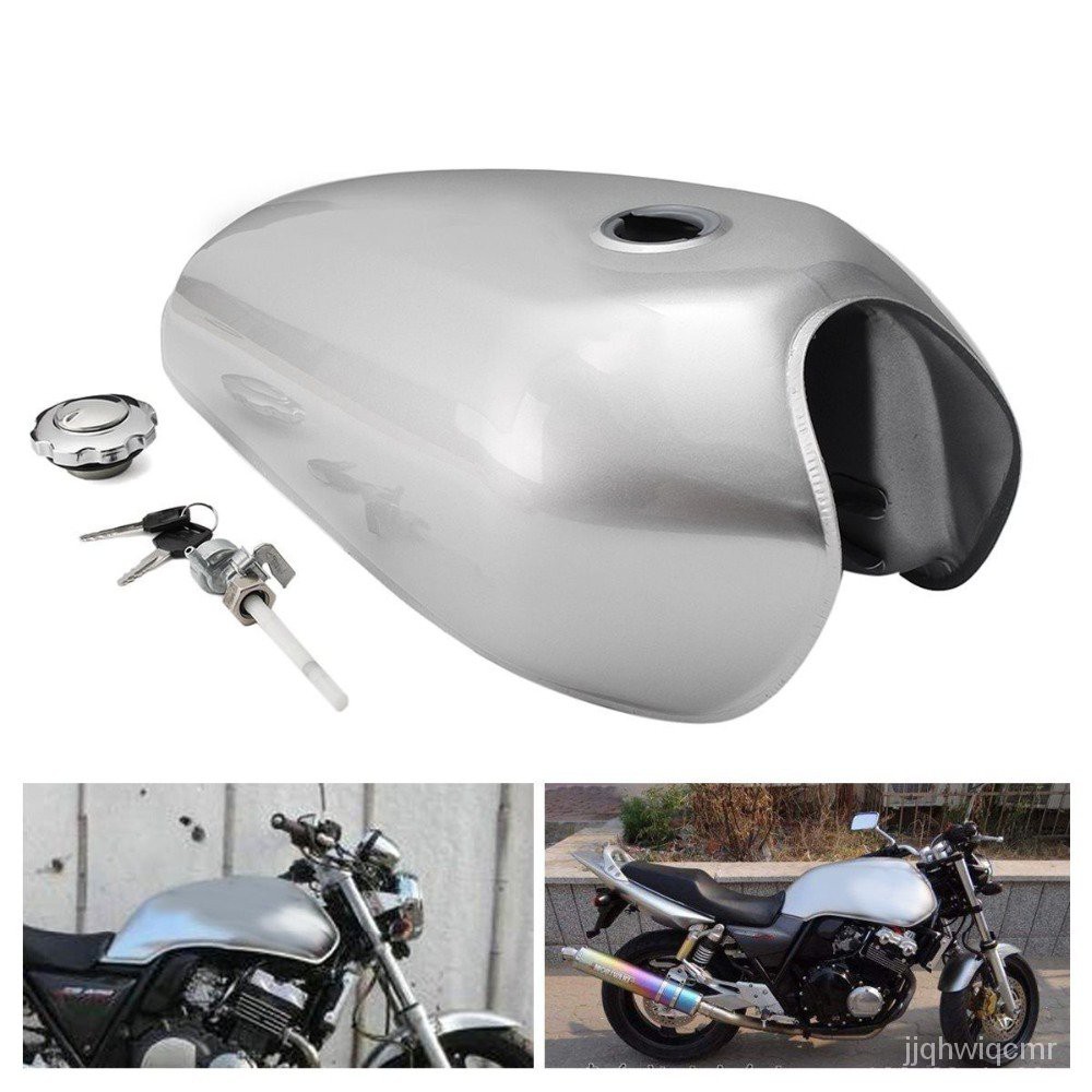 JKCafe Racer Tank 9L Motorcycle Vintage Fuel Gas Can Retro Petrol Tanks