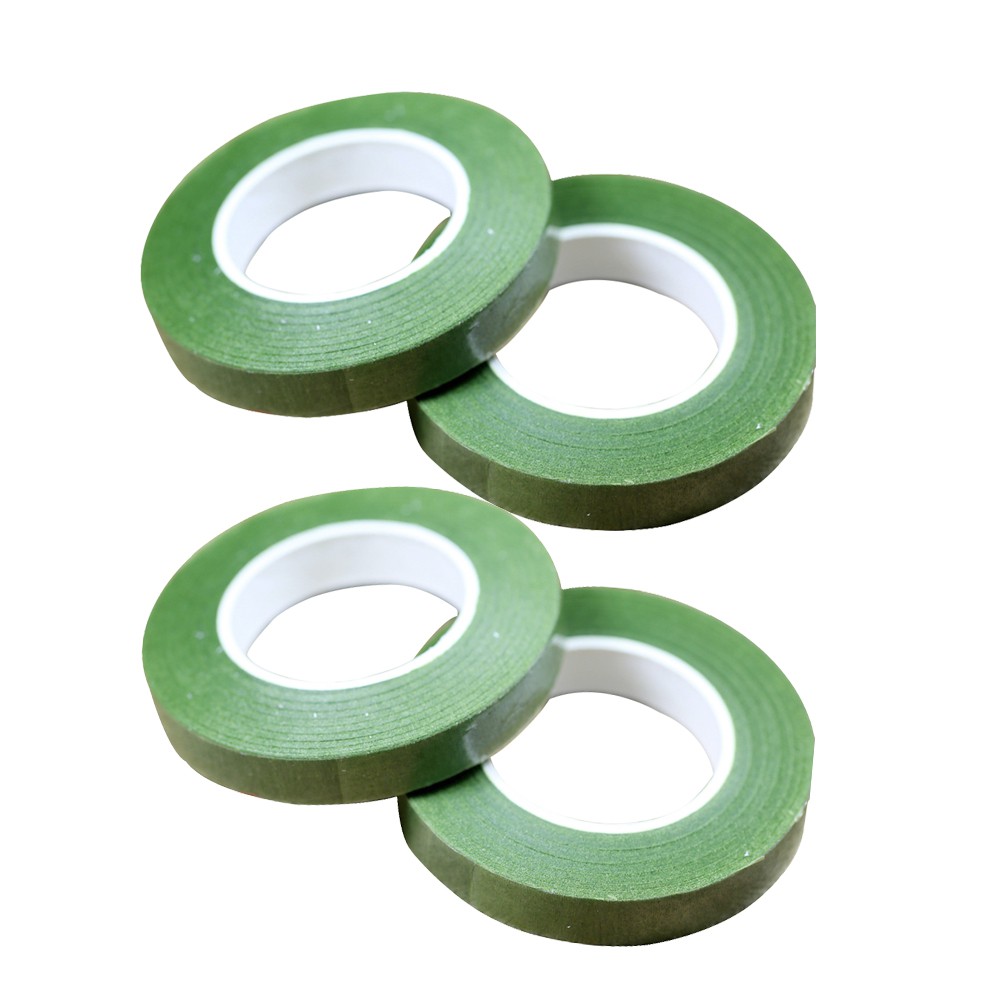 Decora 1/2 Wide Dark Green Floral Tapes for Bouquet Stem Wrapping and Floral Crafts