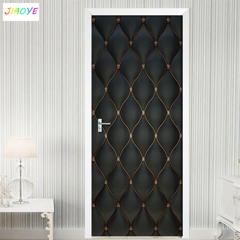 Custom Self Adhesive Door Sticker Diy 3d Mural For Living Room Bedroom