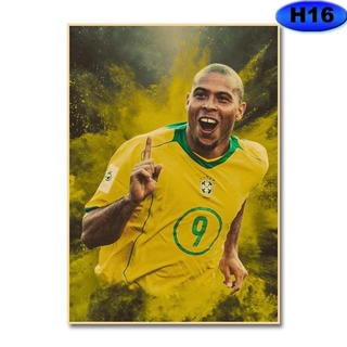 Framed Autographed/Signed Ronaldo Nazario 33x42 Brazil Yellow Jersey B –  Super Sports Center