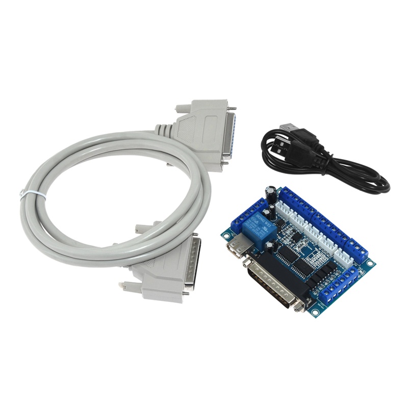 LUDA 5 Axis CNC Breakout Board With USB Cable For Stepper Motor Driver