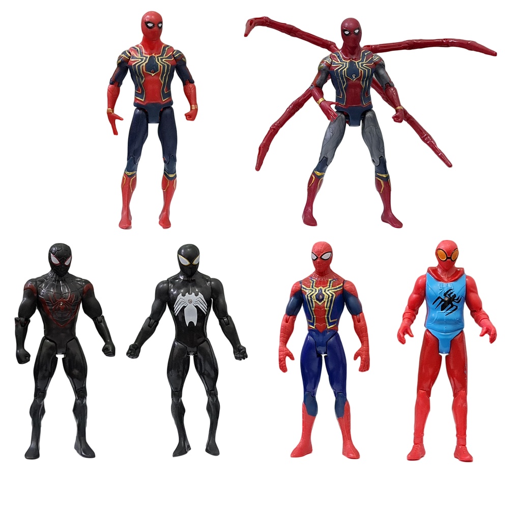 Action Figure Spiderman Set Of 6 Pcs | Shopee Philippines