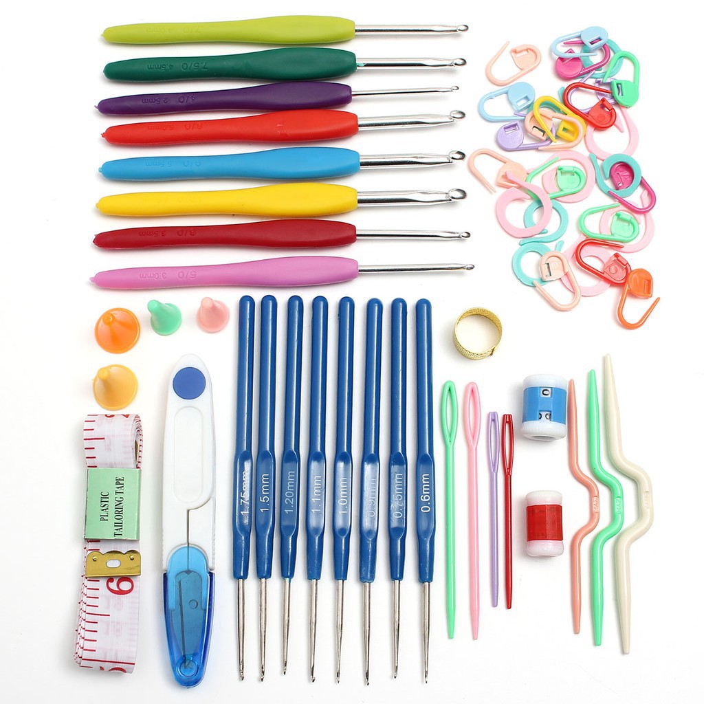 16 sizes Crochet hooks knitting Craft Case crochet set Knitting tool ...