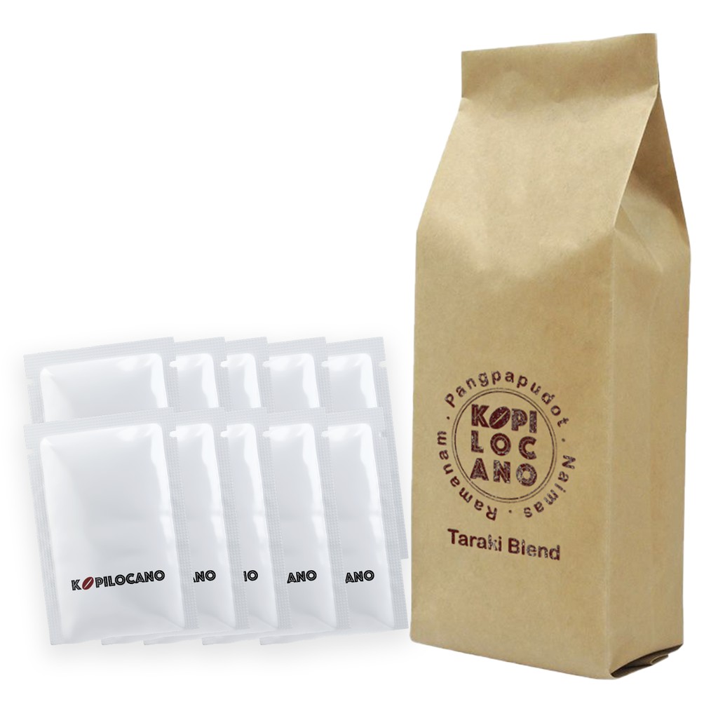 Taraki Dark Blend Coffee Bags Pack of 10 Kopilocano Shopee Philippines