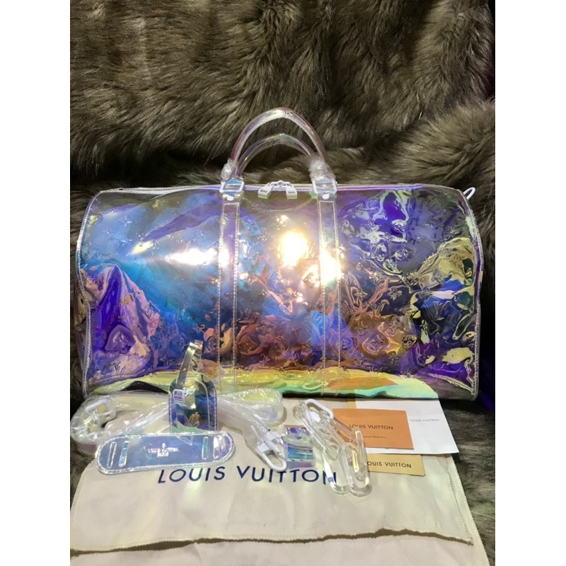 Louis Vuitton*Keepall Prism Lv Transparent Duffle Bag