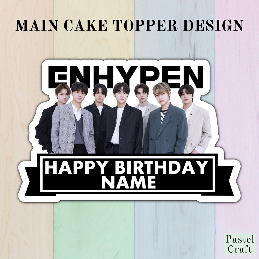 Enhypen Customized Cake Topper for Birthday Party / Events ...