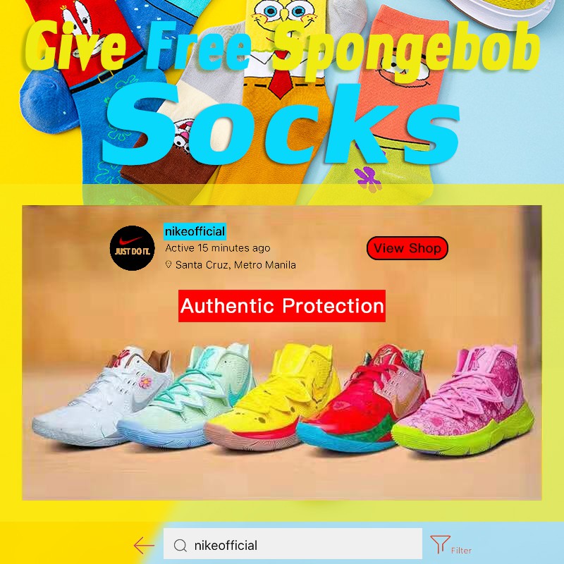 Kyrie 5 outlet spongebob shopee