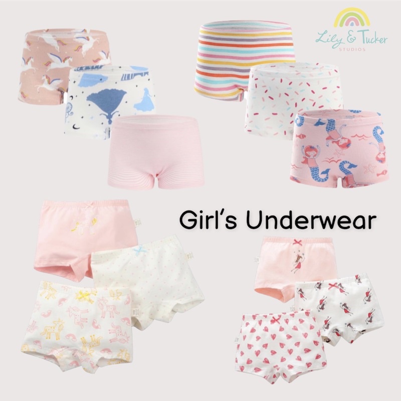Cotton Boxer Briefs for Girls – Lily and Tucker Studios