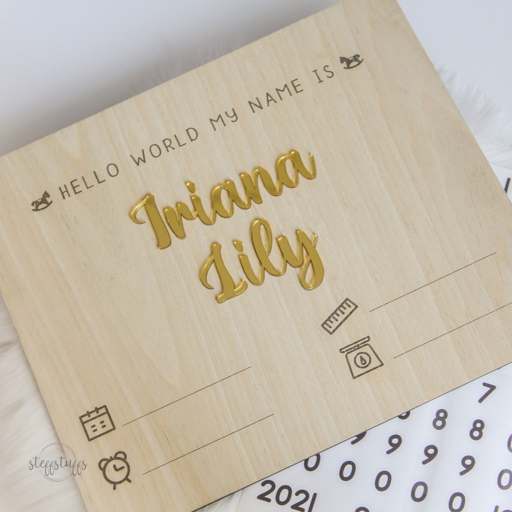 CHARLES HOSPITAL BOARD | Baby Biodata Name Plate Newborn Baby Letter ...