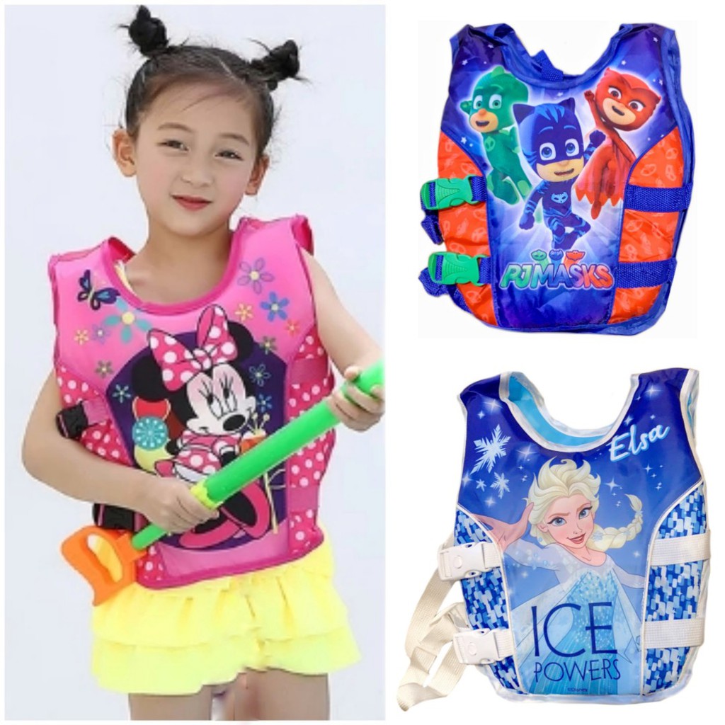 3-5y/o FOAM CHARACTER SWIMMING LIFE VEST FLOATERS (FROZEN) | Shopee ...