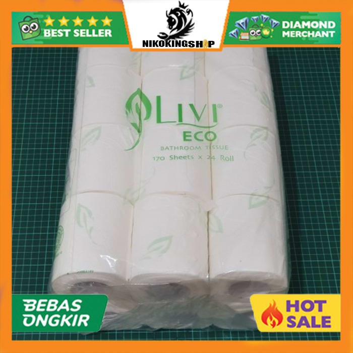 Tissue LIVI ROLL THAILAND 170S TISU ROLL 1PACK Contents 24ROLL | Shopee ...