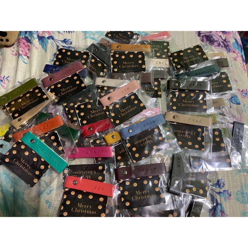 Personalized Leather Keychain 50pcs | Shopee Philippines