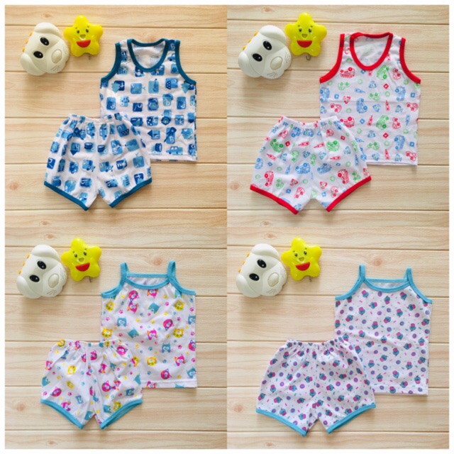 Tiny Cheeks Brand 0-6 Months Sando and Short Terno | Shopee Philippines