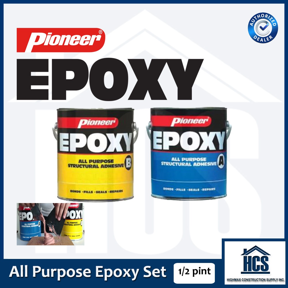 Pioneer Epoxy All Purpose Structural Adhesive 1/2 pint set (1/4 liter