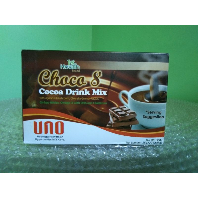 1stHealth UNO CHOCO8 Choco Drink 20 sachets (25 grams) Pampatalino ...