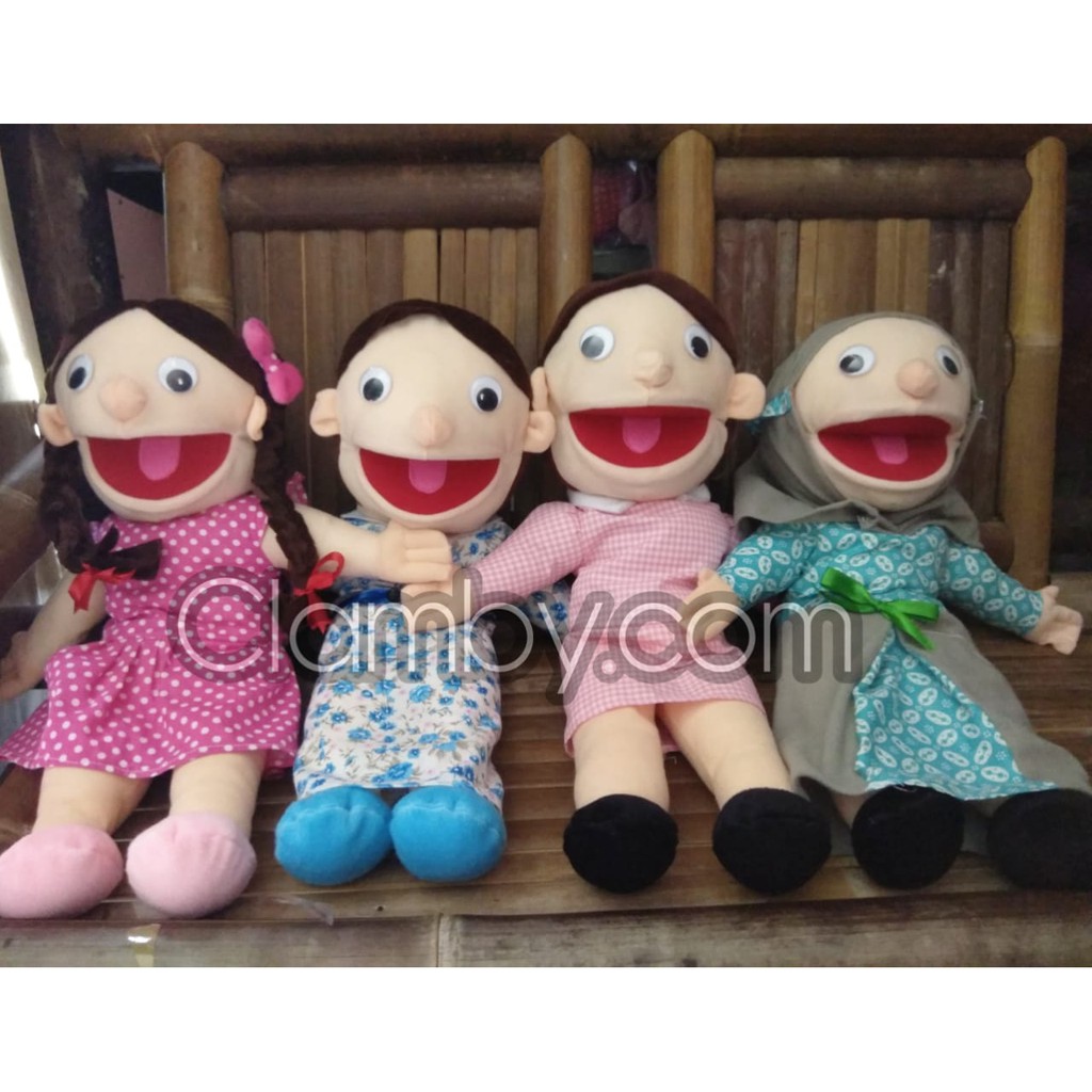 Various cute hand puppets, various characters, puppets, muppets ...