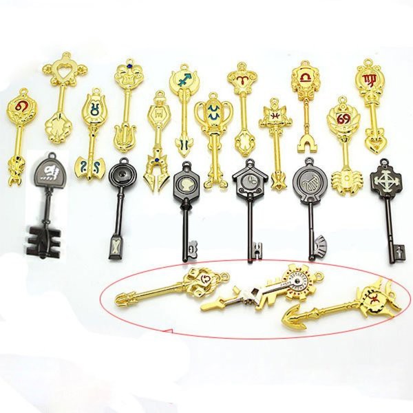 Rulercosplay Fairy Tail Lucy Key of the Zodiac Cosplay Keys (18pics) + Key  Chain