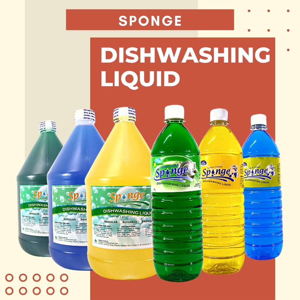 Sponge Dishwashing Liquid 1 Liter Shopee Philippines
