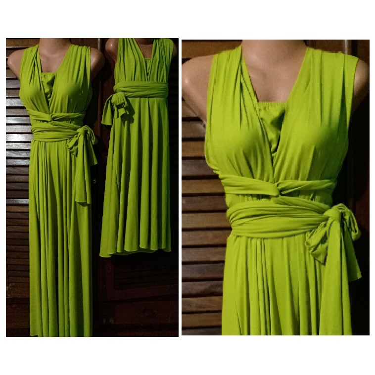 Apple green infinity store dress