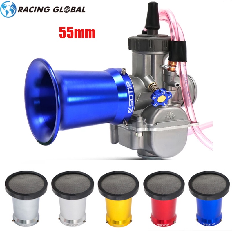 55mm Air Intake Filter Cleaner Blue Fit For PWK 32mm 34mm - Foto 2