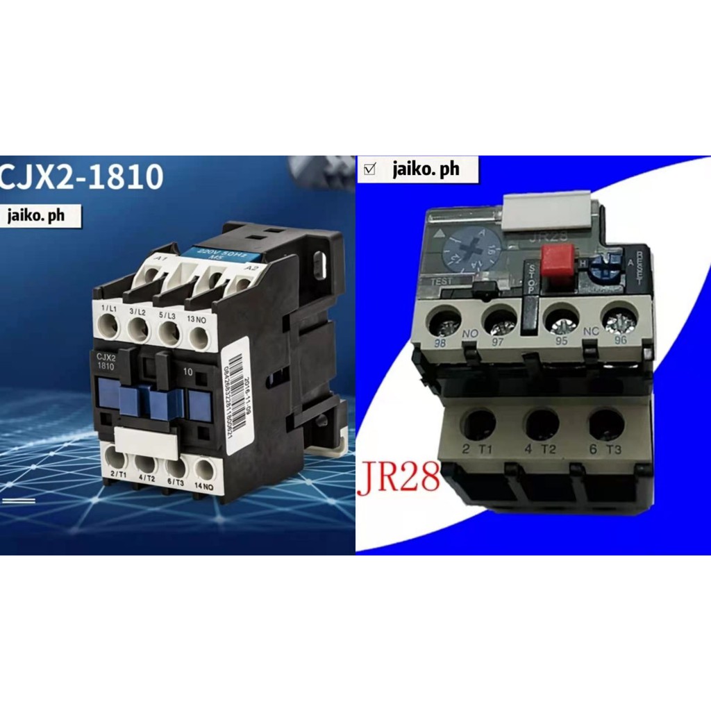 Contactor.CJX21810 / Overload Relay.JR2825 Shopee Philippines