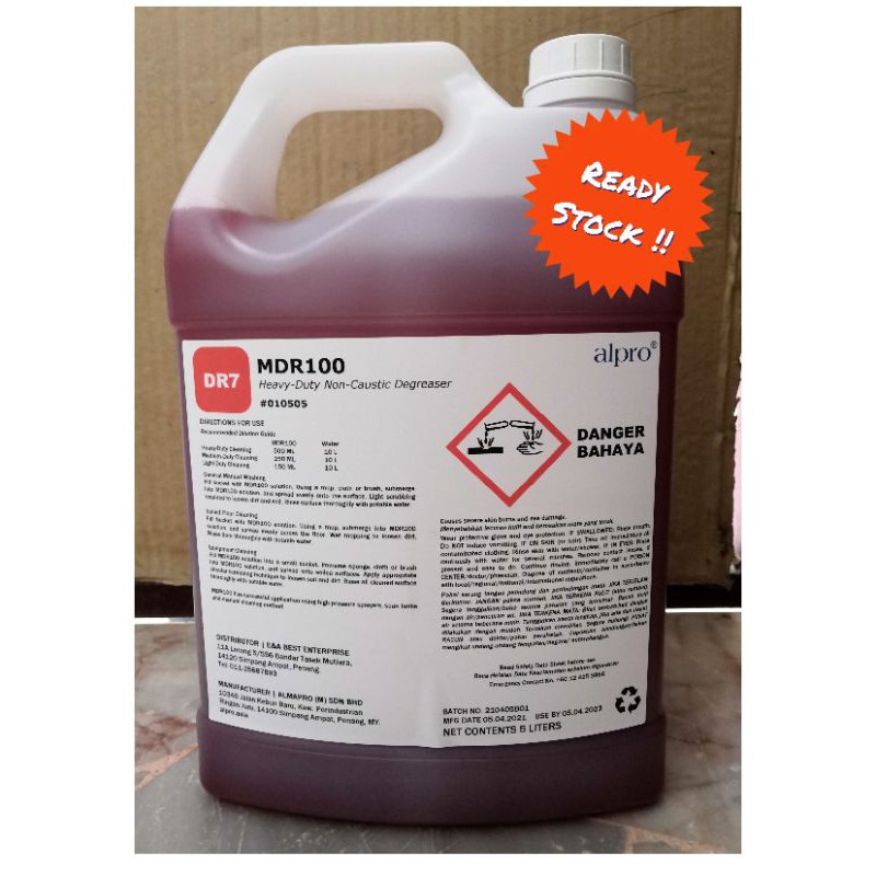 MDR100 Heavy Duty NonCaustic Degreaser ( PURE ) Shopee Philippines